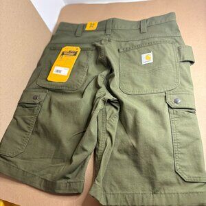 Carhartt Rugged Flex Ripstop Cargo Shorts Mens 32 Olive Relaxed Fit Work Utility
